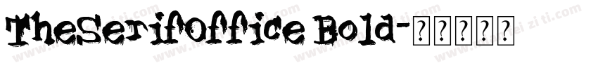 TheSerifOffice Bold字体转换
